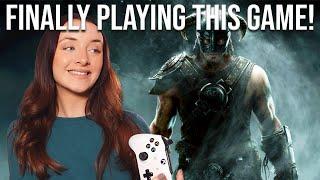 My First Time EVER Playing SKYRIM! Blind Playthrough in 2024