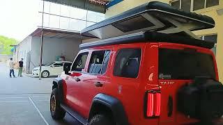 Hard Shell Roof Top Tent Camper Trailer Rooftop Tent Over land adventure rig