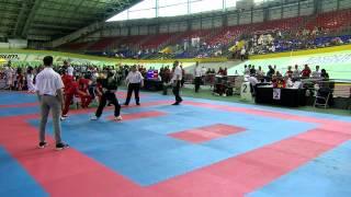 Adrianna Skowrytko POL v Nicole Bannon IRL WAKO European Championships 2015