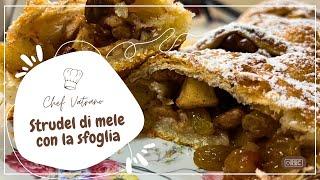 Strudel di mele con pasta sfoglia - dolci alle mele - dolci natalizi