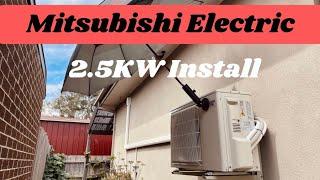 Mitsubishi Electric / Installing a 2.5kW High-wall Split System