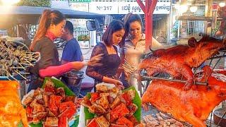 Rice turns into a very delicious cake, very likely street food in Cambodia