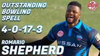 Romario Shepherd Bowling | Toronto Nationals vs Vancouver Knights | Match15 | Global T20 Canada 2024