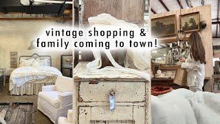 COTTAGE DIARIES | come vintage shopping with me & family coming to town!