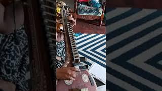 Garuda gamana tava on veena for beginners#yaman kalyani composed by bharathi theerta mahaswamigal..