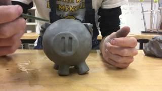 How to make a Clay Piggy Bank