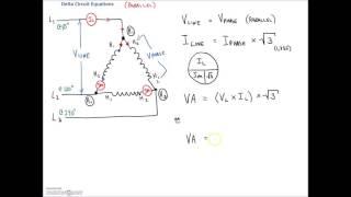 3 Phase Delta Tutorial (Electrical Power PE Exam Review)