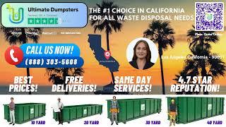 Los Angeles California - Same Day Dumpster Rentals Starting $289