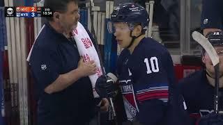 Panarin took a sip out of Darren Pang’s leprechaun juice… 