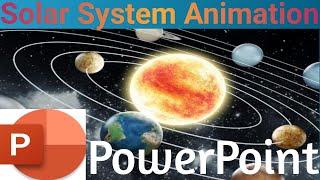 Solar System Animation in PowerPoint || How to Create Solar System Animation in PowerPoint in Urdu