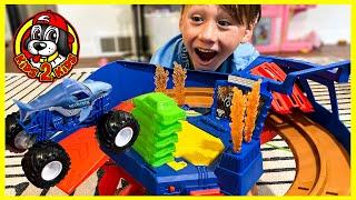 NEW 2024 Monster Jam WORLD FINALS SUPERCHARGE SPEEDWAY Playset | Unboxing & Play!