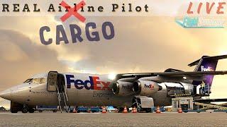 You wana be a Freight DAWG?! | Real AIRLINE Captain | BAE-146 CARGO | #msfs2020 #justflight #bae146