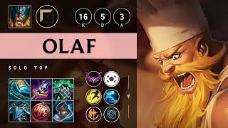 Olaf Top vs Gragas: Unstoppable - KR Master Patch 14.18