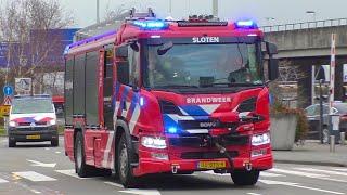 FIRE BRIAGDE AMSTERDAM SCHIPHOL AIRPORT - Fire briagde, Millitairy Police, Ambulance responding [NL]