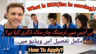 what is BSN in Hindi/Urdu /Bsc nursing four year degree program.