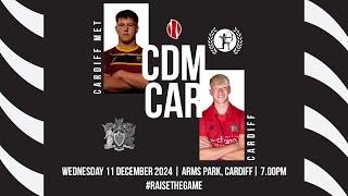 Cardiff Met vs Cardiff  | Men's BUCS Super Rugby