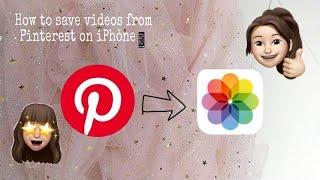 How to download video from Pinterest on iPhone  (easy) (READ DESCRIPTION)