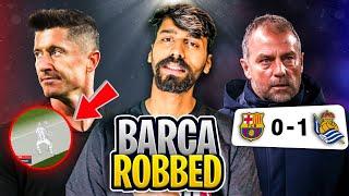 BIGGEST ROBBERY OF THE SEASON WITH BARCELONA ? Lewandowski Offside Controversy | Divyansh