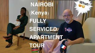 OUR NAIROBI (Kenya) FULLY SERVICED APARTMENT ROOM TOUR #interracialcouple #vlog