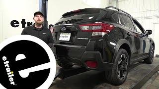 etrailer Class III Trailer Hitch Installation - 2021 Subaru Crosstrek