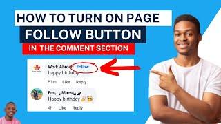 Facebook Comment Follow Button 2023 | How to Turn On Follow Button on Facebook Page Comment Section