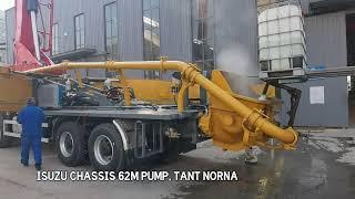 62m Isuzu chassis pump truck#pumptruck #mixertruck #concretepump #construction#truckpump#truckmixer