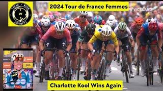 Charlotte Kool Wins Again | 2024 Tour de France Femmes | Stage 2