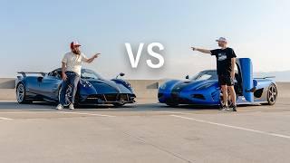 My Pagani Huayra VERSUS Stradman's Koenigsegg Agera - HYPERCAR SHOWDOWN