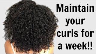 KEEP YOUR CURLS DEFINED & MOISTURISED FOR A WEEK! | Natural Hair | AbbieCurls