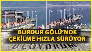 Çekilme Olan Burdur Gölü'nde İskele, 18 Metre Uzaklaştı