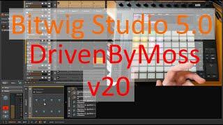 DrivenByMoss 20 brings controller support to Bitwig Studio 5.0! Demo with Ableton Push