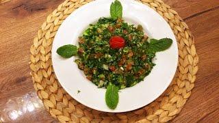 orientalisch libanesisch tabouleh rezept original salat mit couscous / bulgur Deutsch