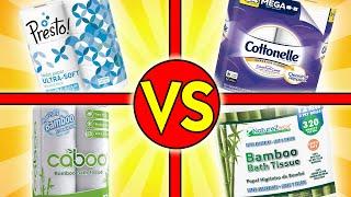 TOILET PAPER TEST | Presto VS Cottonelle VS Caboo VS NatureZWay