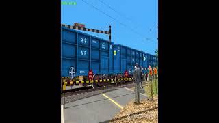 train game- railway crossing game #gaming #train