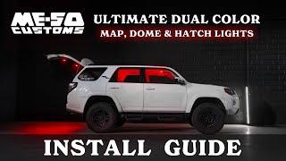 Meso Customs Ultimate Dual Color Lighting Install // 4Runner Map Lights - Dome Light - Hatch Lights