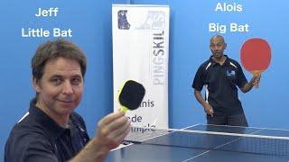 Little Bat vs Big Bat | Jeff Plumb vs Alois Rosario | Table Tennis