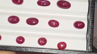 Star Ruby Parcel,  No Heat, No Treat,  Perfect Red coloration and Stars