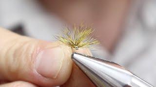 Roman Hackle Sulphur Fly Tying Tutorial - Comparadun Style - Dry Fly