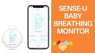 Sense-U Baby Breathing Monitor - HSA/FSA Approved - with Movement Temperature Smart Sensors Overview