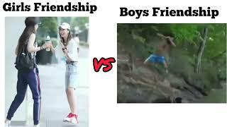 Girls Friendship VS Boys Friendship || MG edits || #girlsvsboysmemes