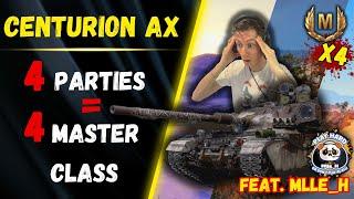  4 PARTIES = 4 MASTER CLASS ▶️ Gameplay Centurion AX ️ [WOT-FR]