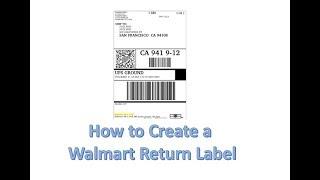 How to Create a Return Label in Walmart eBay Drop Shipping