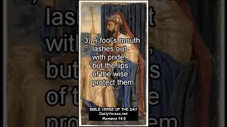 Lips Of The Fool And The Wise - Proverbs 14:3