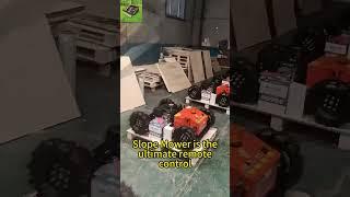 Factory direct sales low price buy online remote operated track-mounted lawn mower robot #funkmäher