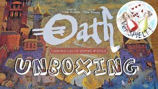 Oath Cronicles of Empire & Exile Kickstarter Unboxing, Leder Games, Cole Wehrle, Autor von Root