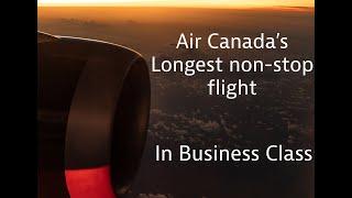 InFlight Review - Air Canada Non-Stop to Melbourne in Business Class