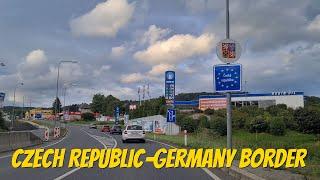 German-Czech border: Entering Czech Republic from Deutschland near Cham