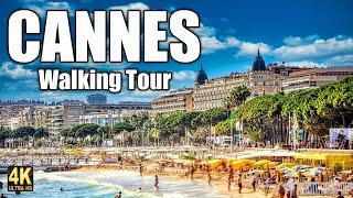 Cannes  France - Walking Tour (4k Ultra HD 60fps) – With Captions