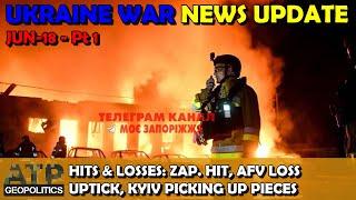 Ukraine War NEWS Update (20250618a): Pt 1 - Overnight & Other News: Zap Hit, AFV Losses Up