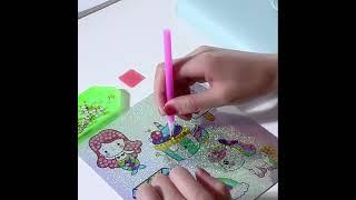 Gem Diamond Stickers Kit for Kids 5D Diamond Art Mosaic Stickers